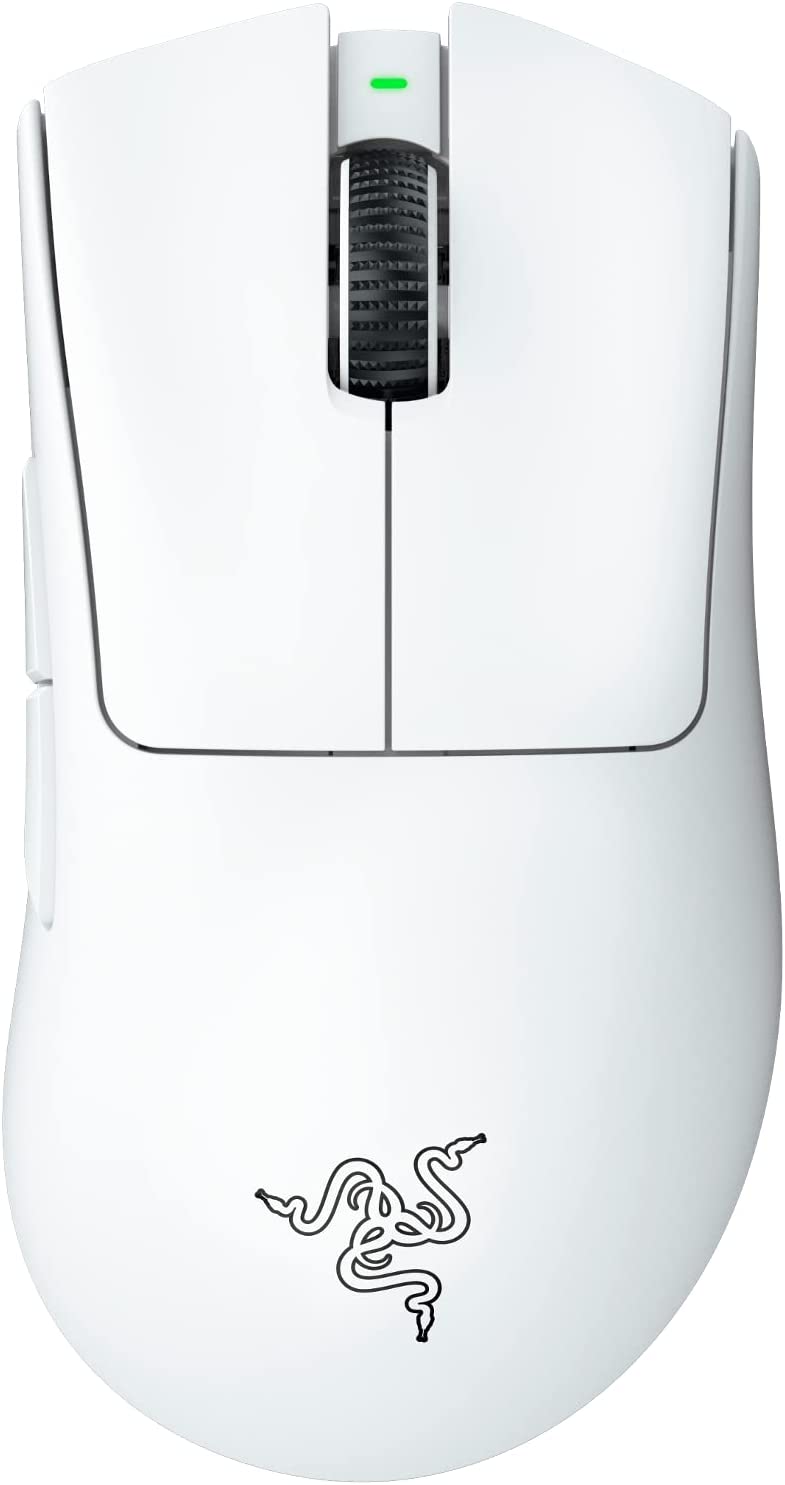 Razer DeathAdder V3 Pro-White Edition-Ultra-lightweight Wireless Ergonomic Esports Mouse