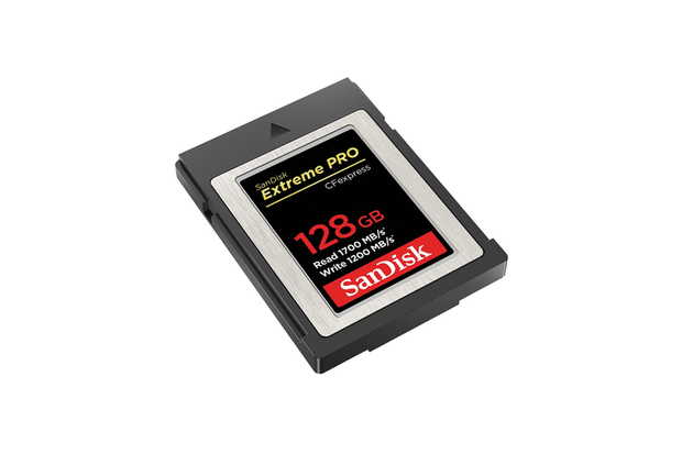 SanDisk Extreme PRO CFexpress Card Type B, SDCFE 128GB, 1700MB/s R, 1200MB/s W, 4x6, Limited Lifetime