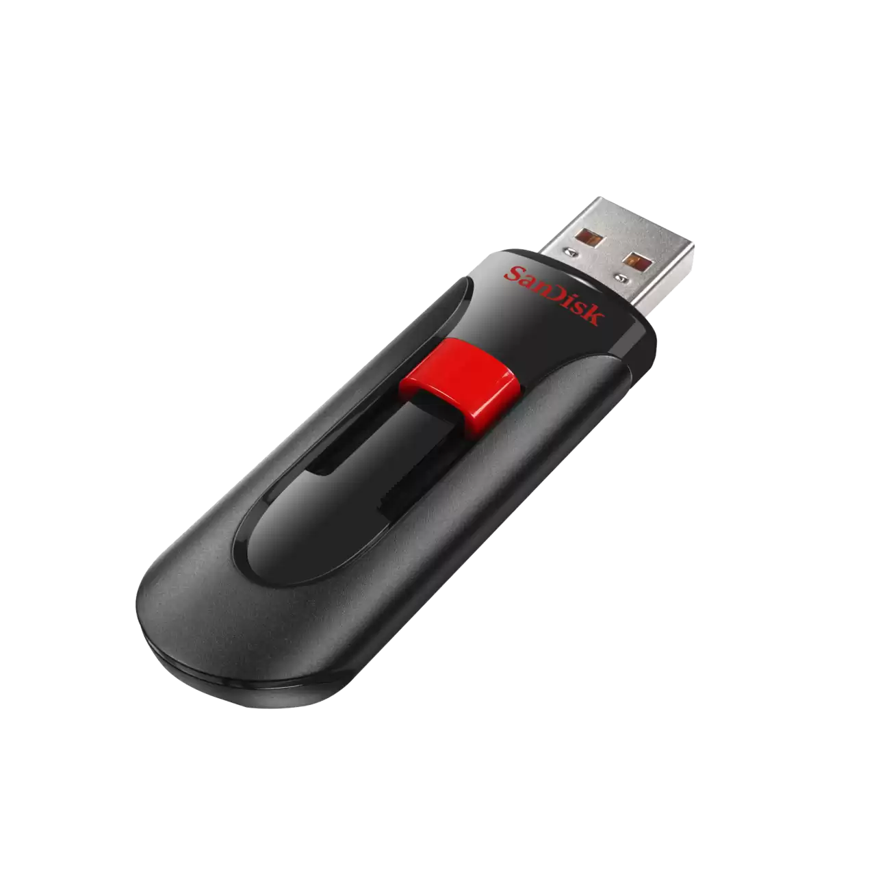 SanDisk Cruzer Glide USB Flash Drive, CZ60 32GB, USB2.0, Black, retractable design, 5Y