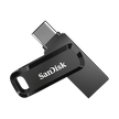 SanDisk Ultra Dual Drive Go USB Type-C Flash Drive, 32GB, Black, USB3.1/Type C reversible connector, Swivel, Type-C enabled Android devices, 5Y
