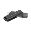 SanDisk iXpand Flash Drive Luxe, SDIX70N 256GB, Black, iOS/Android, Lightning and Type C USB3.1, 2Y