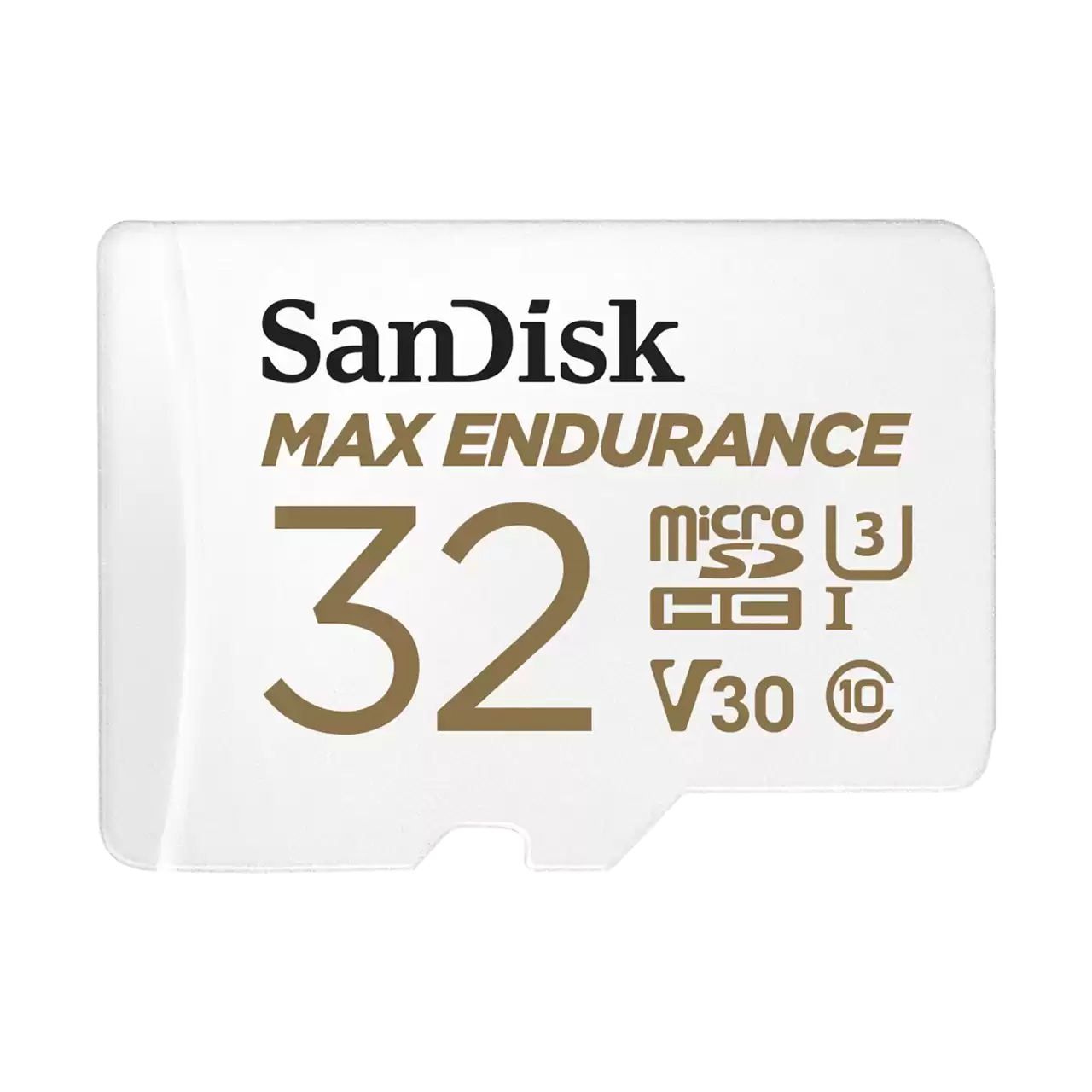 SanDisk MAX ENDURANCE microSDHC Card, SQQVR 32G, (15,000 Hrs), UHS-I, C10, U3, V30, 100MB/s R, 40MB/s W, SD adaptor, 3Y
