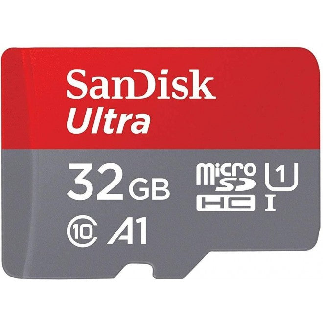 SanDisk Ultra microSDHC, SQUA4 32GB, A1, C10, U1, UHS-I, 120MB/s R, 4x6, 10Y