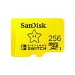 SanDisk and Nintendo Cobranded microSDXC, SQXAO, 256GB, U3, C10, UHS-1, 100MB/s R, 90MB/s W, 3x5, Lifetime Limited