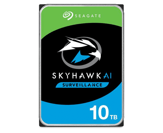 SkyHawk AI, Surveillance, 3.5" HDD, 10TB,  SATA 6Gb/s, 7200RPM, 256MB Cache, 5 Years or 2M Hours MTBF Warranty