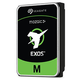 Seagate 30TB Exos M Enterprise 3.5inch Hard Drive, SATA 3, 7200RPM, 512MB Cache, Max Transfer 270MB/s, 2.5M Hours MTBF, CMR