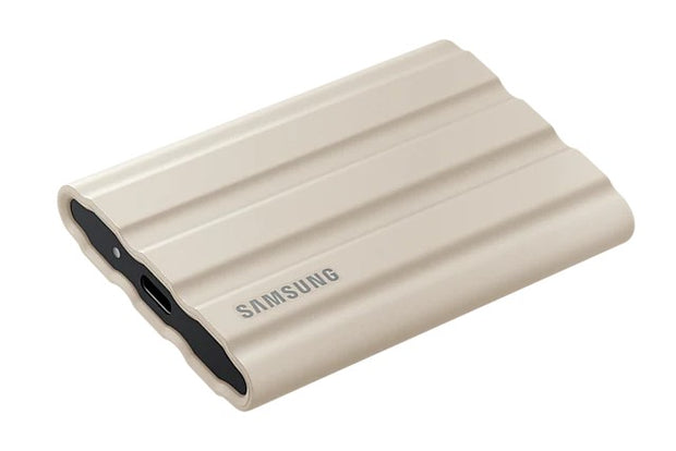 Portable SSD T7 Shield, 1TB, Beige, USB3.2, Type-C, R/W(Max) 1,050MB/s, IP65 Water & Dust resistance, Drop resistant Case, 3 Years Warranty