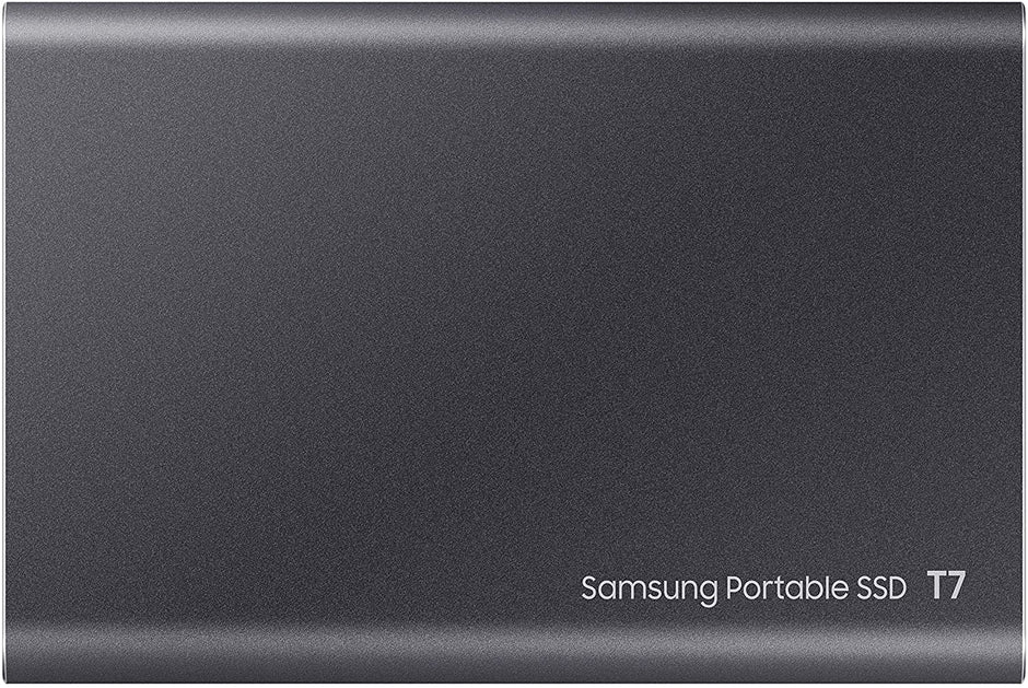 Portable SSD T7, 2TB, Titan Gray, USB3.2, Type-C, R/W(Max) 1,050MB/s, Aluminium Case, 3 Years Warranty