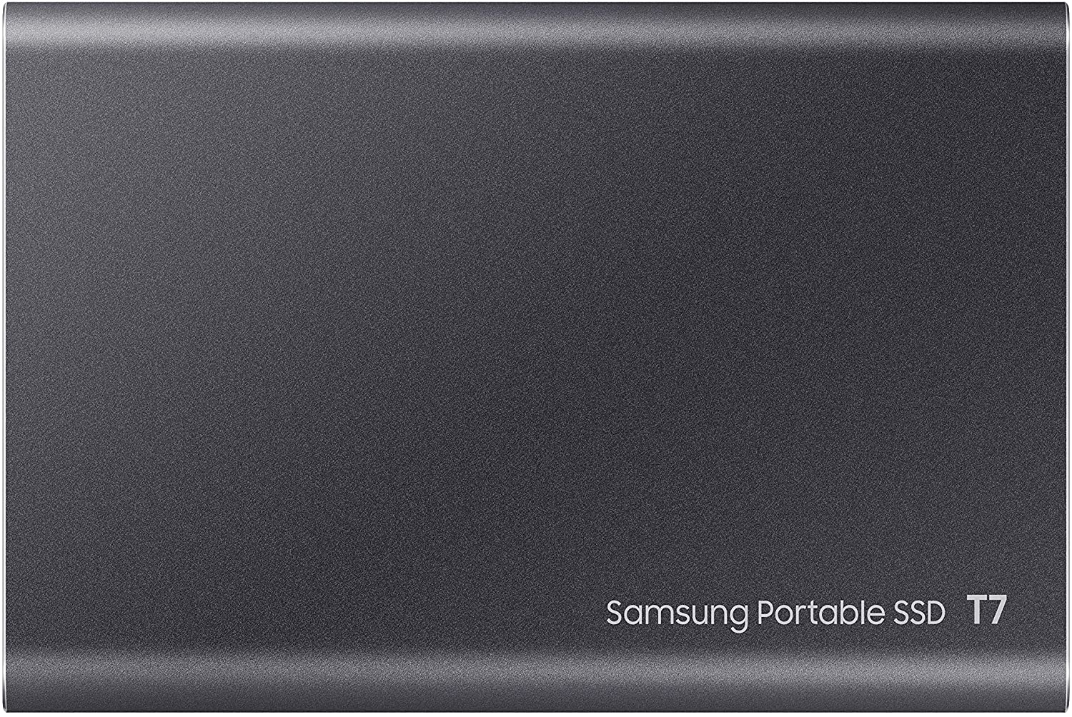Portable SSD T7, 2TB, Titan Gray, USB3.2, Type-C, R/W(Max) 1,050MB/s, Aluminium Case, 3 Years Warranty