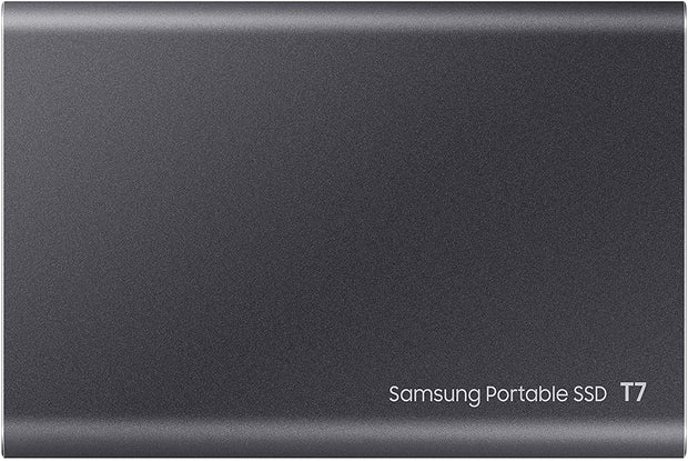 Portable SSD T7, 2TB, Titan Gray, USB3.2, Type-C, R/W(Max) 1,050MB/s, Aluminium Case, 3 Years Warranty