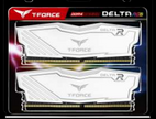 T-Force Delta RGB, White, DDR4, 3600MHz, 16GB Kit(2 x 8GB), U-DIMM, CL18, 1.35V, Limited Lifetime Warranty