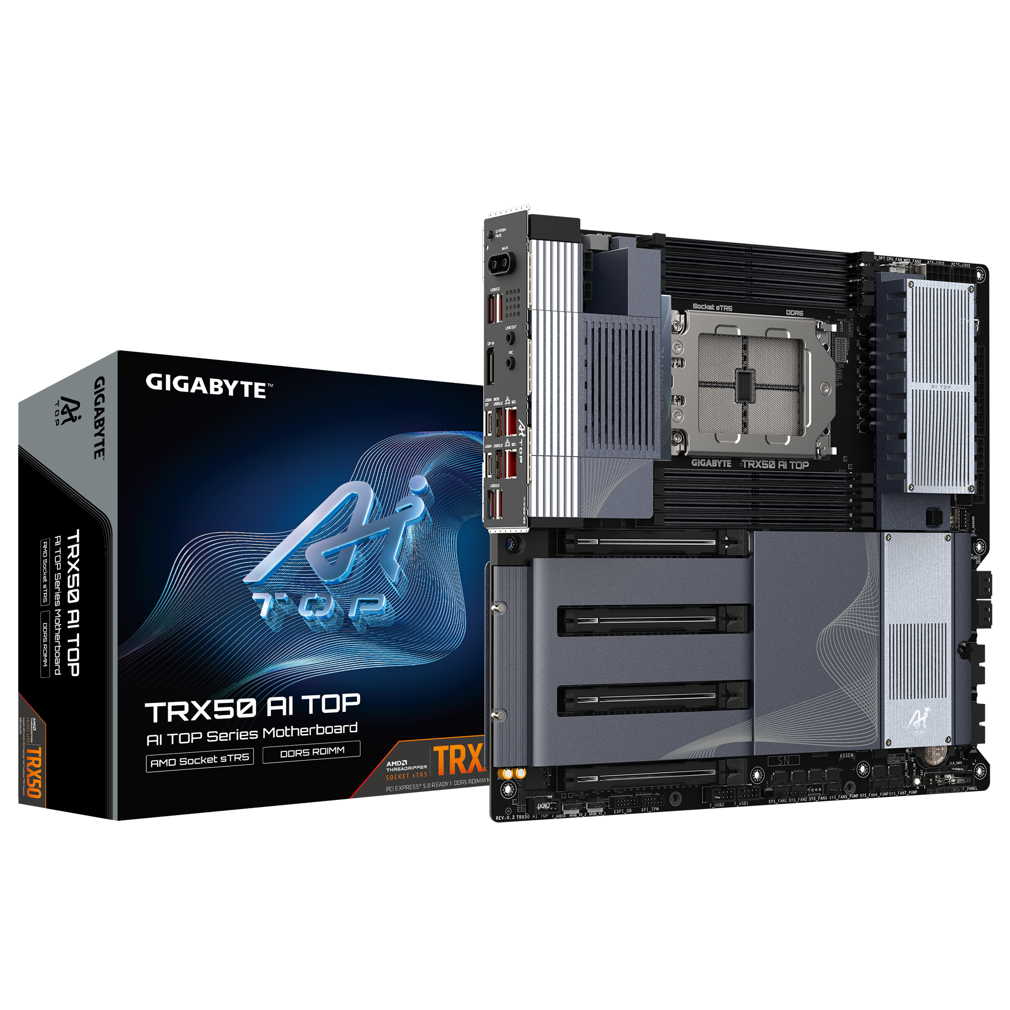 TRX50 AI TOP-2B  AMD Socket sTR5/rev.1.1  E-ATX/Qualcomm QCNCM865