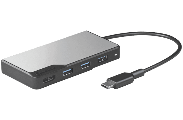 USB-C Fusion CORE 5-in-1 HDMI & USB Hub- 1 x HDMI@4K@60Hz, 3 x USB-A (USB3.0) 1 x USB-C (Data + PD) - Space Grey
