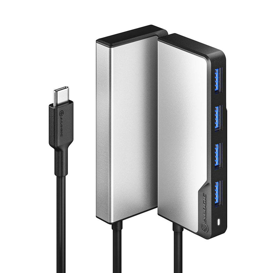 USB-C Fusion SWIFT 4-in-1 Hub - 4 x USB-A (USB 3.0) - Space Grey