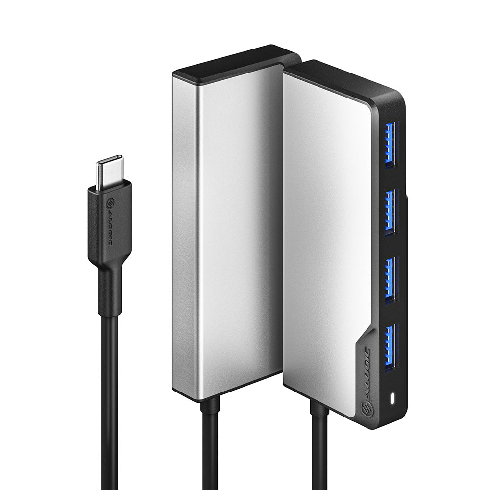 USB-C Fusion SWIFT 4-in-1 Hub - 4 x USB-A (USB 3.0) - Space Grey