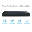 7 ports USB 3.0 Hub with 2 power charge ports - Desktop