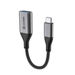 ALOGIC 15CM Super Ultra USB-C to USB-A Adapter - Space Grey Input: USB-C ( USB 3.1 Gen 1) 5 Gbps) Output: USB-A Adapter