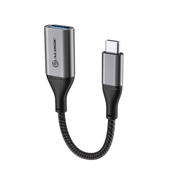 ALOGIC 15CM Super Ultra USB-C to USB-A Adapter - Space Grey Input: USB-C ( USB 3.1 Gen 1) 5 Gbps) Output: USB-A Adapter