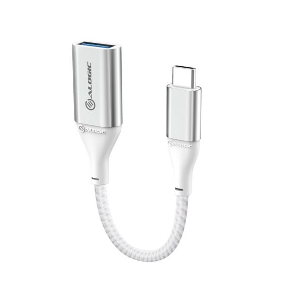 ALOGIC 15CM Super Ultra USB-C to USB-A Adapter - Silver Input: USB-C ( USB 3.1 Gen 1) 5 Gbps) Output: USB-A Adapter