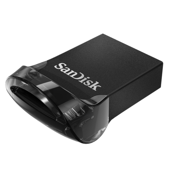 SanDisk Ultra Fit USB 3.2 Flash Drive, CZ430 64GB, USB3.1, Black, Plug & Stay, 5Y