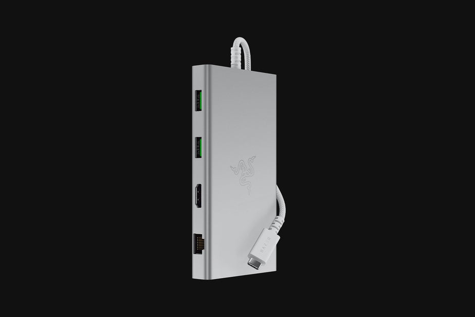 Razer USB C Dock-11-in-1 Multiport Adapter (Mercury Edition)-FRML Packaging