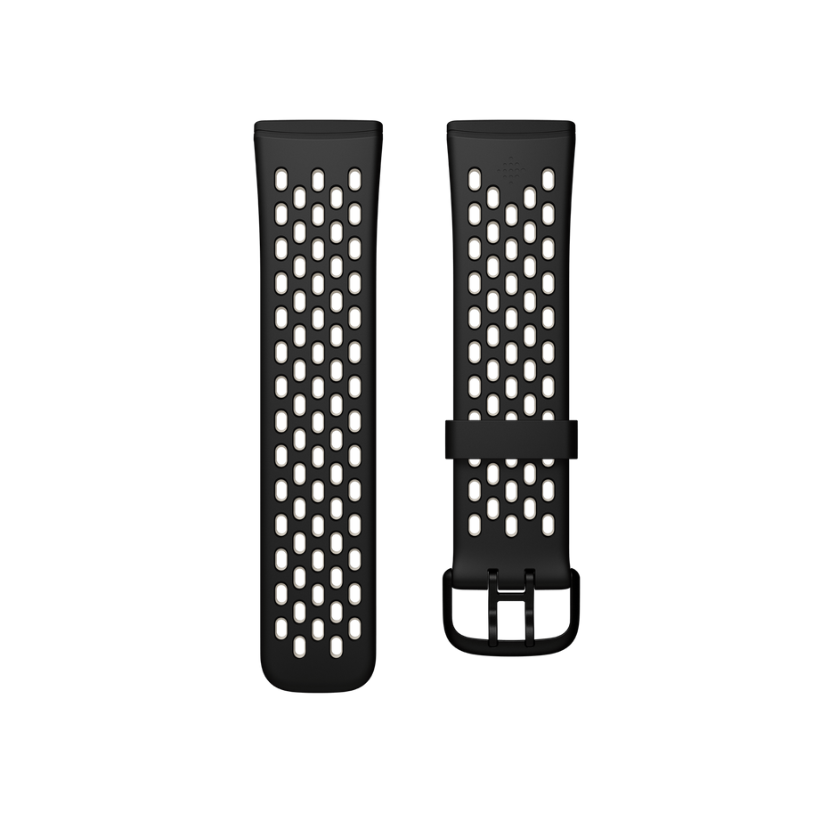 FITBIT VERSA 3/SENSE SP BAND BLK/WHT SM