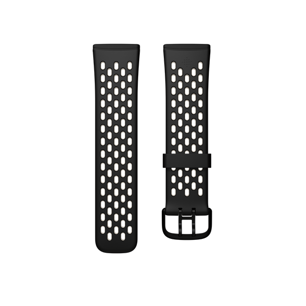 FITBIT VERSA 3/SENSE SP BAND BLK/WHT SM