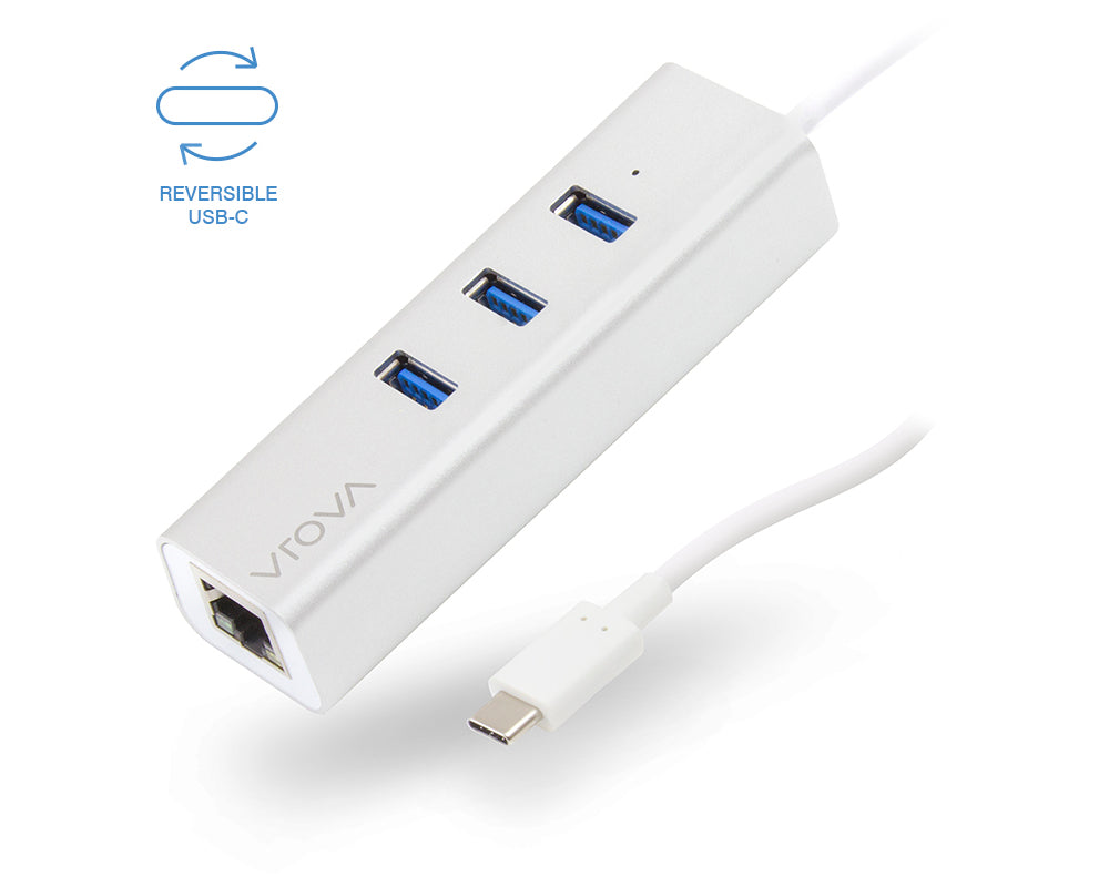 ALOGIC USB-C to Gigabit Ethernet & 3 Port USB Hub -Prime Series