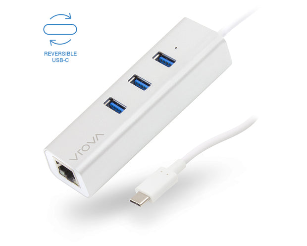 ALOGIC USB-C to Gigabit Ethernet & 3 Port USB Hub -Prime Series