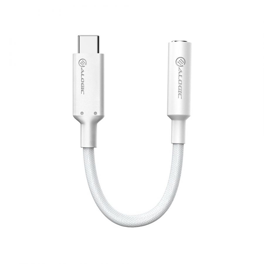 ALOGIC Elements PRO USB-C to 3.5mm Audio Adapter - White