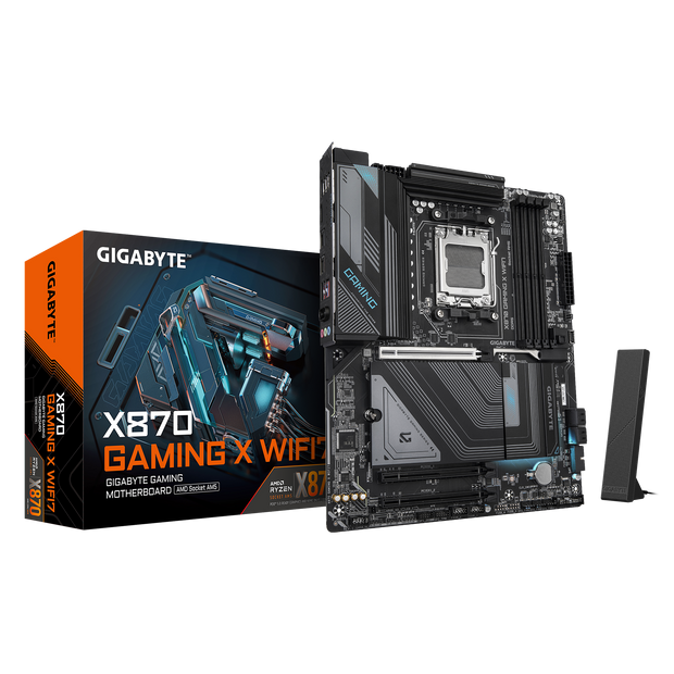 X870 GAMING X WIFI7 Motherboard;AMD Socket AM5 Supports AMD Ryzen 9000 / 8000 / 7000 Series Processors;4 x DIMMs, Dual Channel DDR5; AMD X870 chipset