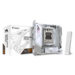 AM5 Mini-ITX  2 x DIMMs, Dual Channel DDR5   2 x M.2 Slots, PCI-E 5.0/x16 1  2.5GbE LAN, 2x2 Wi-Fi 7  (Snow White Color)