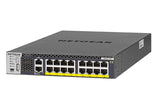 M4300-16X 16-port PoE+ Stackable Layer 3 Fully Managed Switch with 8 x 10GBASE-T/MultiGig (half width) & 600W PSU, ProSAFE Lifetime Warranty