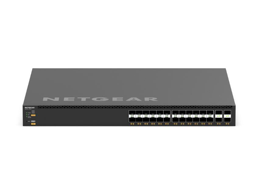 Netgr M4350-24F4V 28-port Stackable Layer 3 Fully Managed Switch with 24 x 10GBASE-X SFP+ & 4 x 25GBASE-X SFP28, ProSAFE Lifetime WR (XSM4328FV)